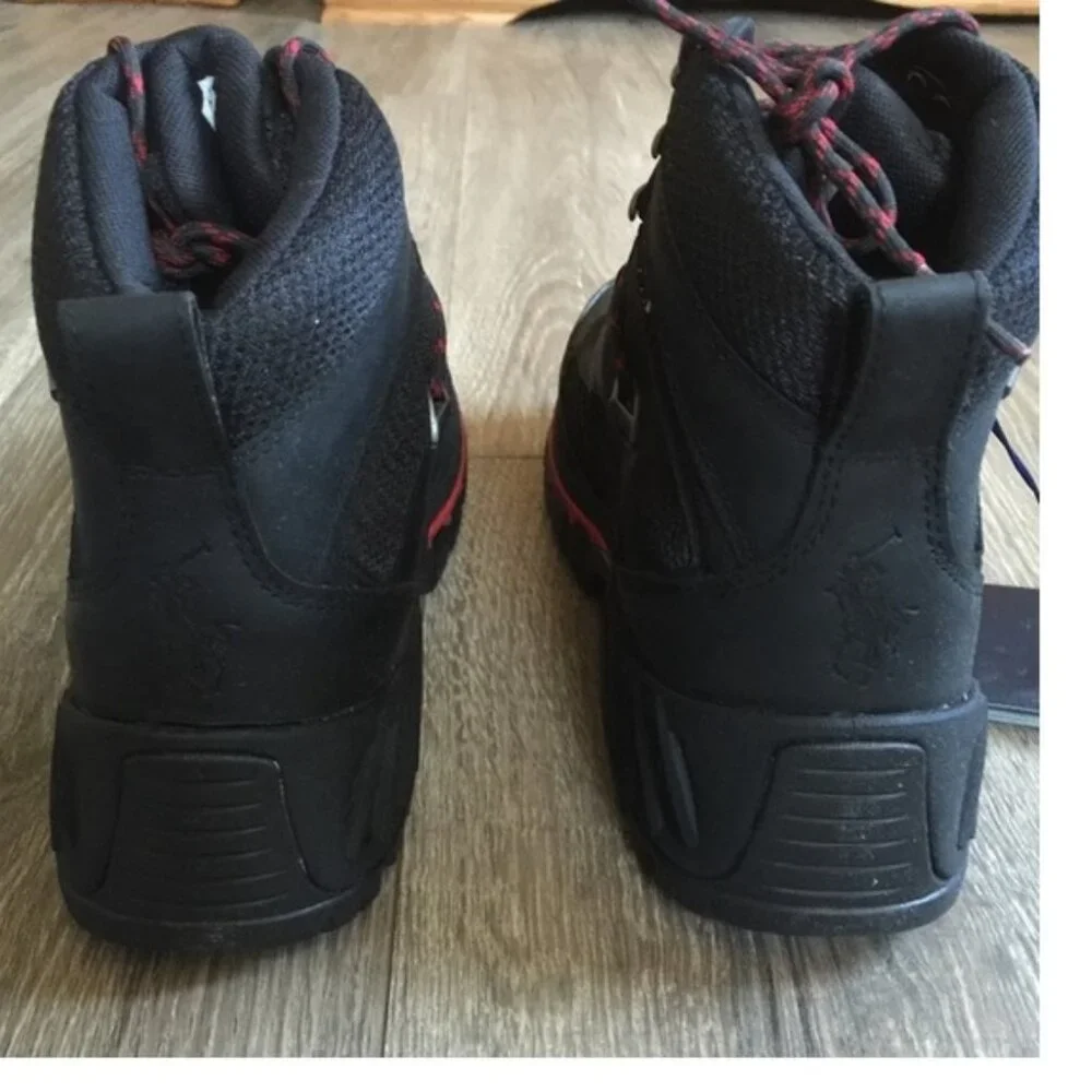 NEW Vintage Polo Ralph Lauren Harker Gore Tex Trail Hiking Shoes! 8.5 Black